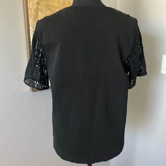 J. CREW Lace Sleeve Blouse - Picture 3 of 7